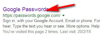 Google Chrome Password