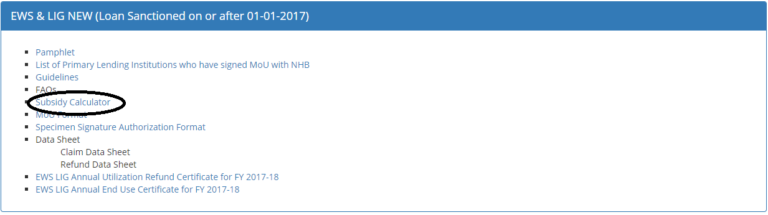 Subsidy Calculator