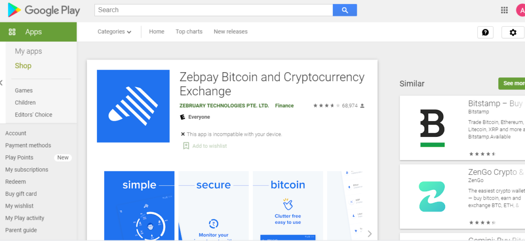 Zebpay App