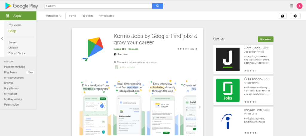 Google Kormo App