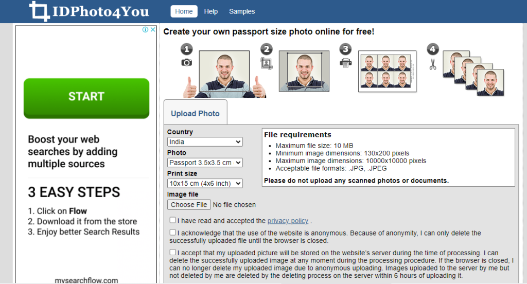 Passport Size Photo