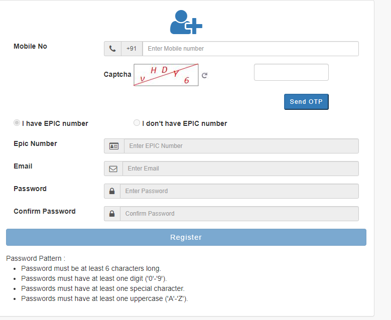 Register Your Account