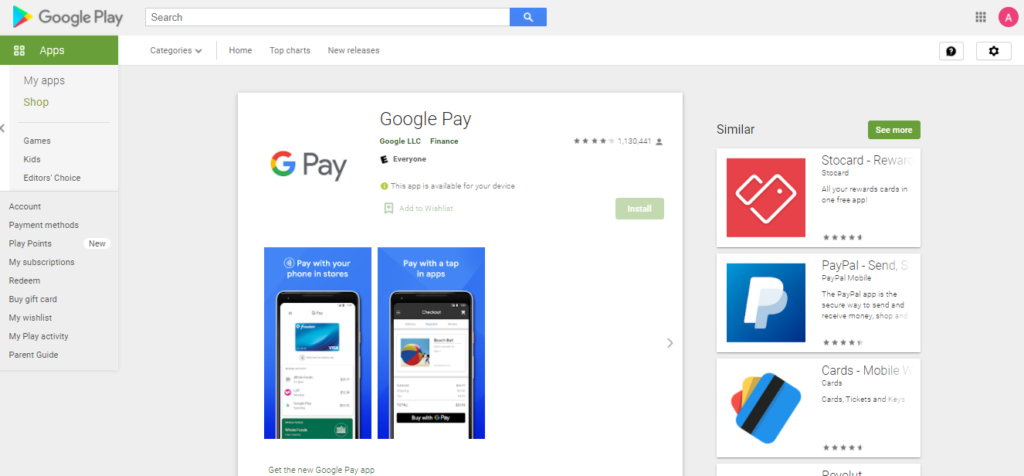 12.Google Pay Application 