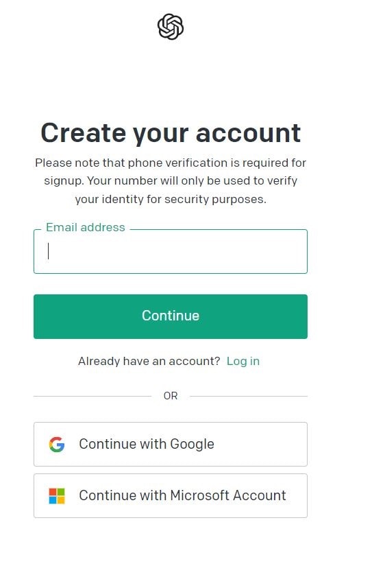 Create Your Account