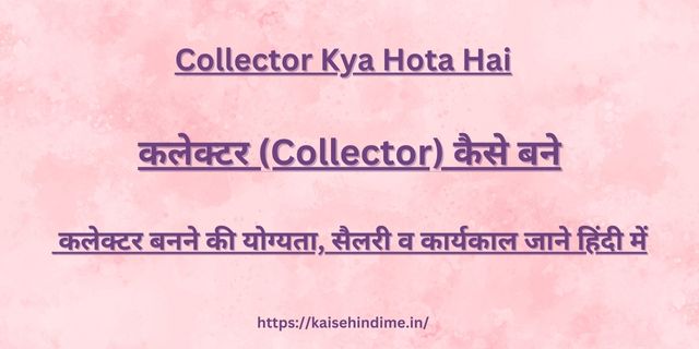 Collector Kya Hota Hai