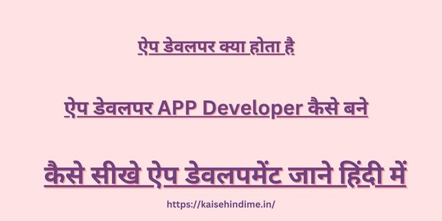 APP Developer 